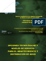 Alternativas Tecnológicas Tratamiento Agua para Consumo Humano UNI Dic06