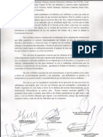 Carta de los legisladores nacionales de la oposición a los legisladores del FPV 2