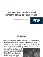 How Does Your Media Product Represent Particular Social