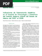 Indicaciones de histerectomía obstétrica