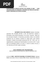 AÇÃO PREVIDENCIÁRIA - Antonieta Silva dos Santos - APOSENTADORIA POR IDADE RURAL