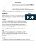 Lesson Planning Sheet Title: Angle, Side, Angle Constructions Learning Objectives