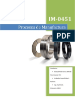 Procesos de Manufatura - Acabados Superficiales 1 - Manuel Peña A64360