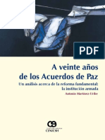 A veinte años de los acuerdo de paz