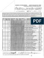 Evaluations University Supervisor