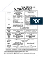 Guia Basica III - Linea Credito Telmex Comercial y Personal - Enero 2013