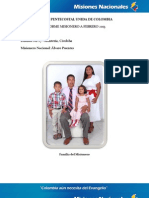 Informe Misionero a Febrero 2013-Montería-Distrito 27