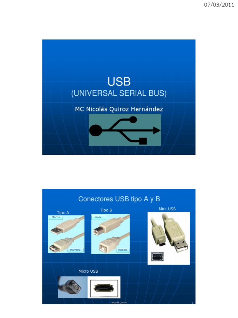 Guía Completa sobre Conectores y Velocidades USB | PDF | USB ...