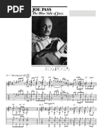 Guitar Lesson Joe Pass The Blue Side Of Jazz Booklet - 