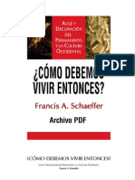 Como Debemos Vivir Entonces - Francis Shaeffer