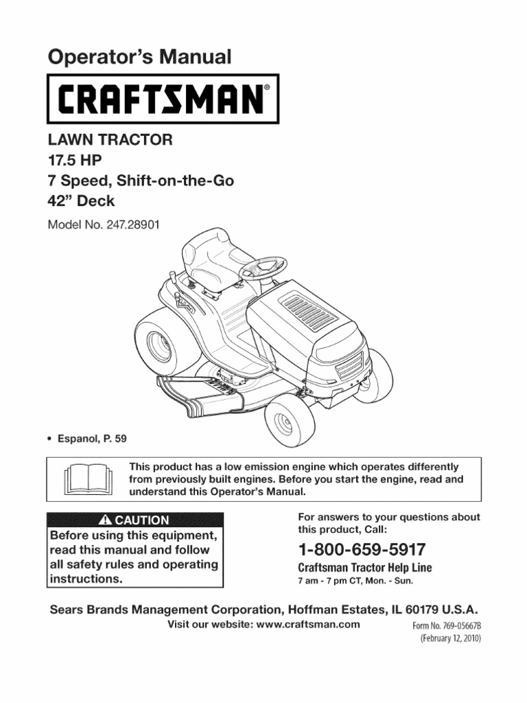 Craftsman lt1000 owners manual hotsell