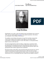 A Short Biography of Gopi Krishna