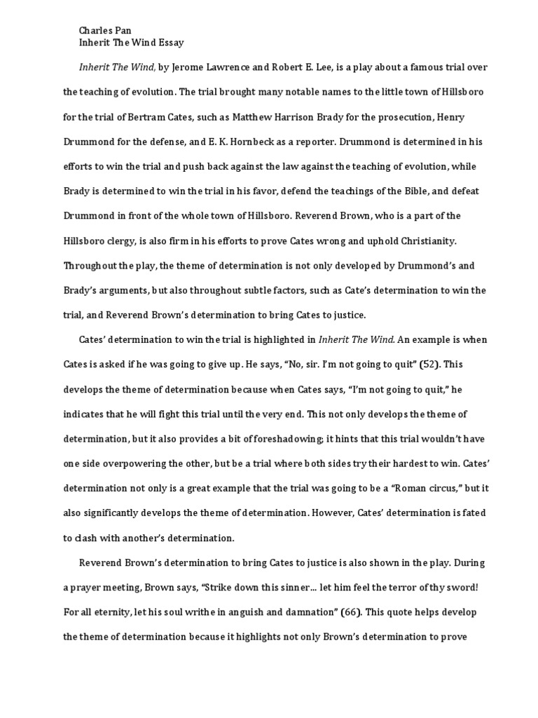 Inherit The Wind By Jerome Lawrence And Robert E Lee Is A Play About A Famous Trial Over Trials Religion And Belief