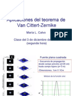 Aplicaciones Del Teorema de Van Cittert-Zernike - María L. Calvo
