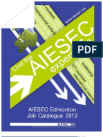 AIESEC Edmonton Job Catalogue 2013