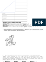 La Sílaba y Su Clasificación