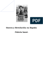 Libro GUERRA Y REVOLUCIÓN EN ESPAÑA Valeria Ianni