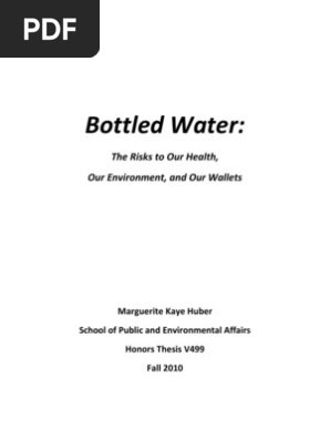 Bottled Water the Risk