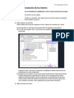 Proceso de Instalación de Los Hatch PDF