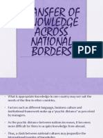 Tranfer of Knowledge Across National Borders