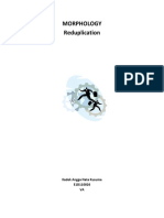 Morphology Reduplication: Kadek Angga Nata Kusuma E1D110026 VA