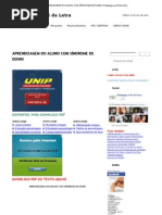 APRENDIZAGEM DO ALUNO COM SÍNDROME DE DOWN _ Pedagogia ao Pé da Letra