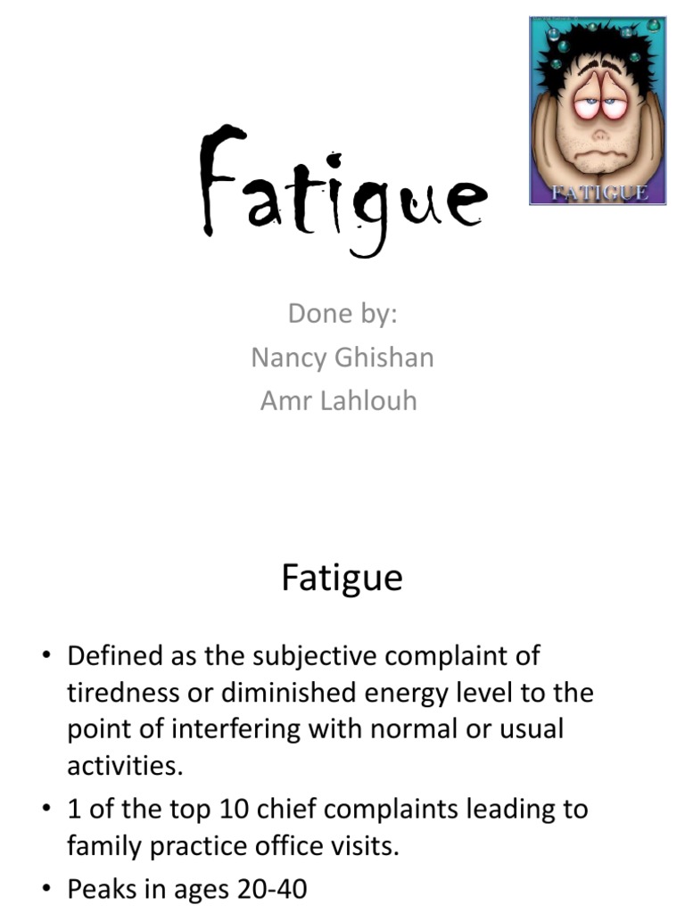 Understanding Fatigue: Causes and Management | PDF