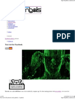 Facebook Symbols: Text Art For Facebook