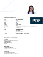 Mary Jane Mejorada New Resume 1