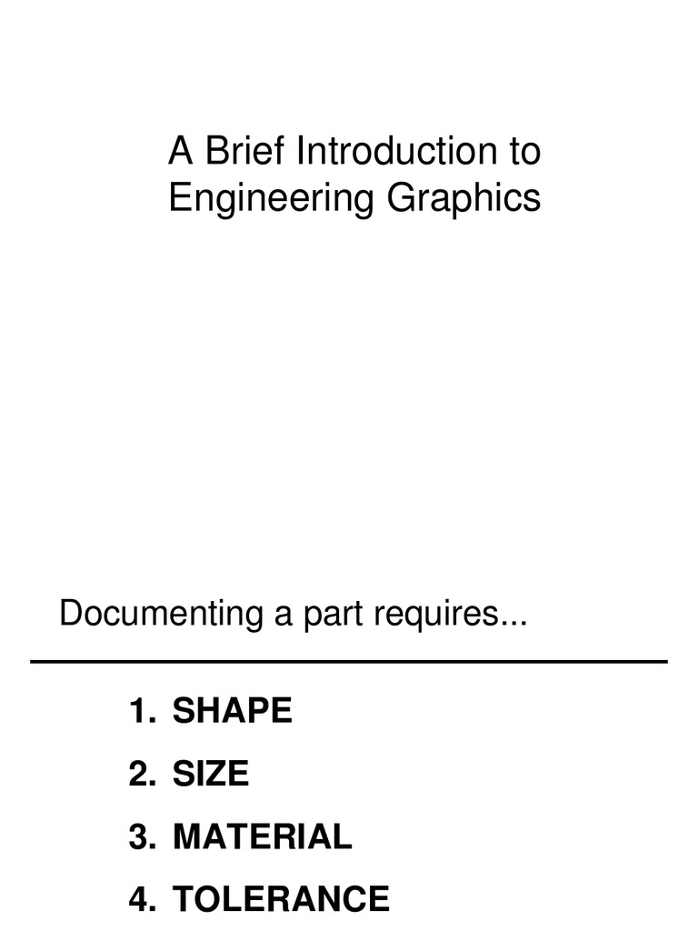 A Brief Introduction To Engineering Graphics | Download Free PDF ...
