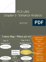 Mcs Uns Chapter 6:variance Analysis