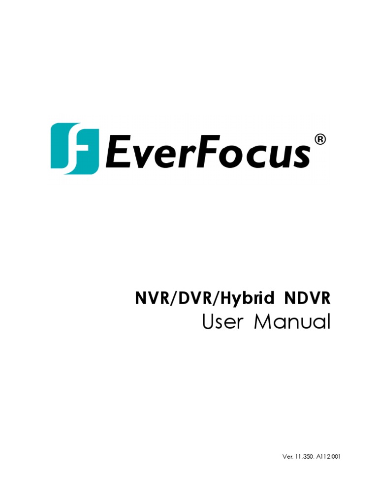 User Manual: NVR/DVR/Hybrid NDVR | PDF | Installation (Computer ...