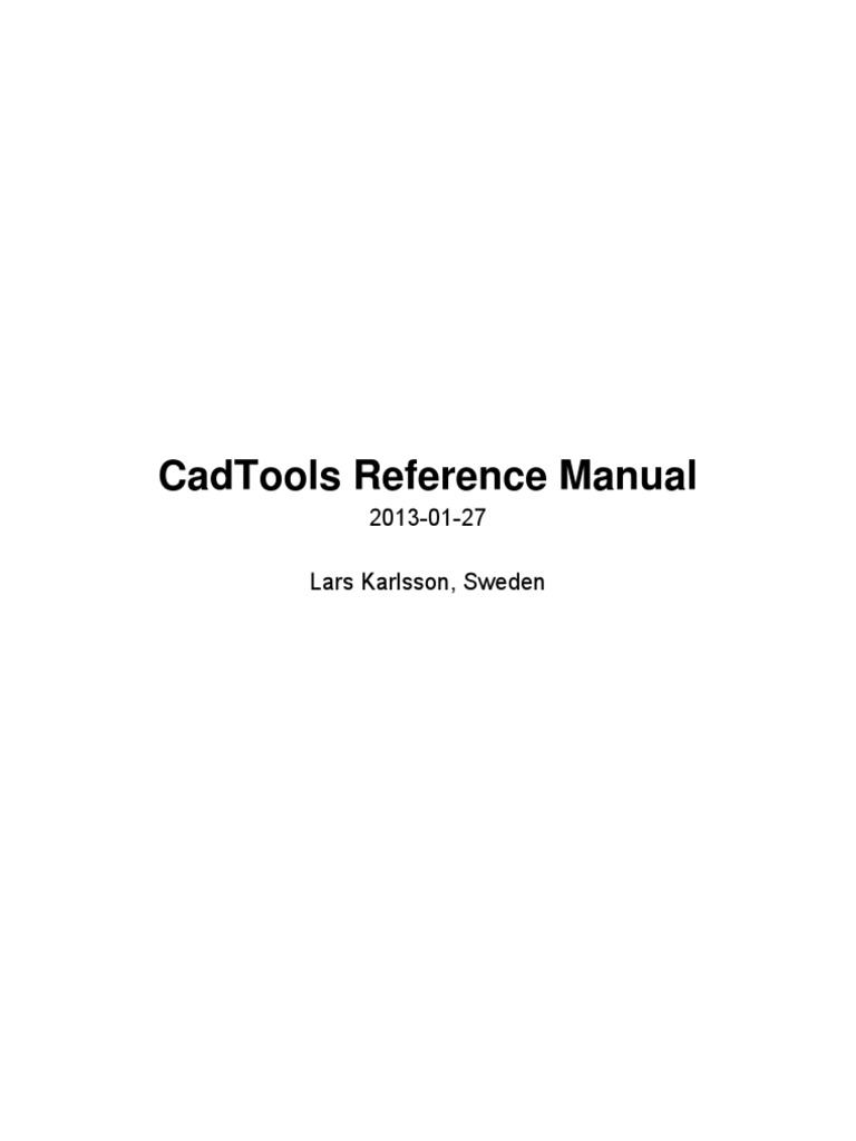 CadTools Reference Manual PDF Auto Cad Microsoft Excel