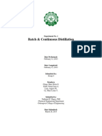 Batch and Continuous Distillation - FINAL