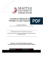 Seattle University School of Law - Penumbral Thinking Revisited, Metaphor in Legal Argumentation
