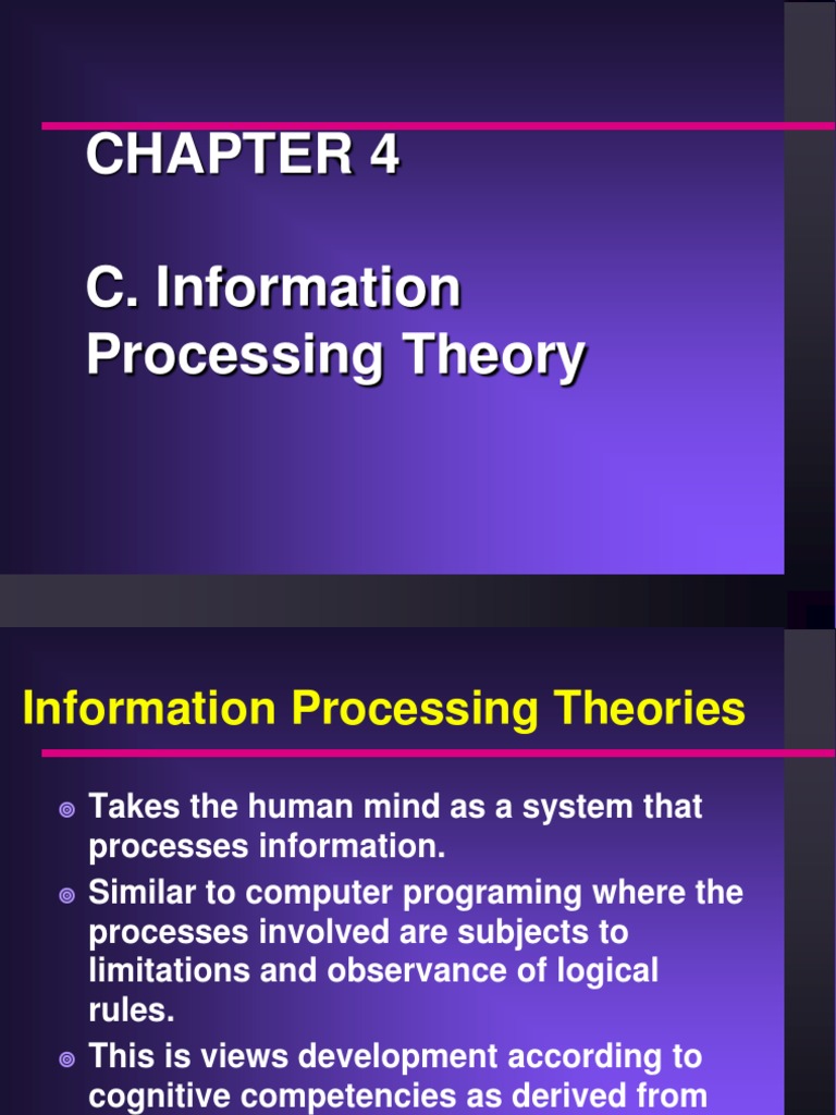 Understanding Information Processing Theory | PDF | Career & Growth