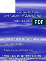 Circular Orbits Speed Weightlessness