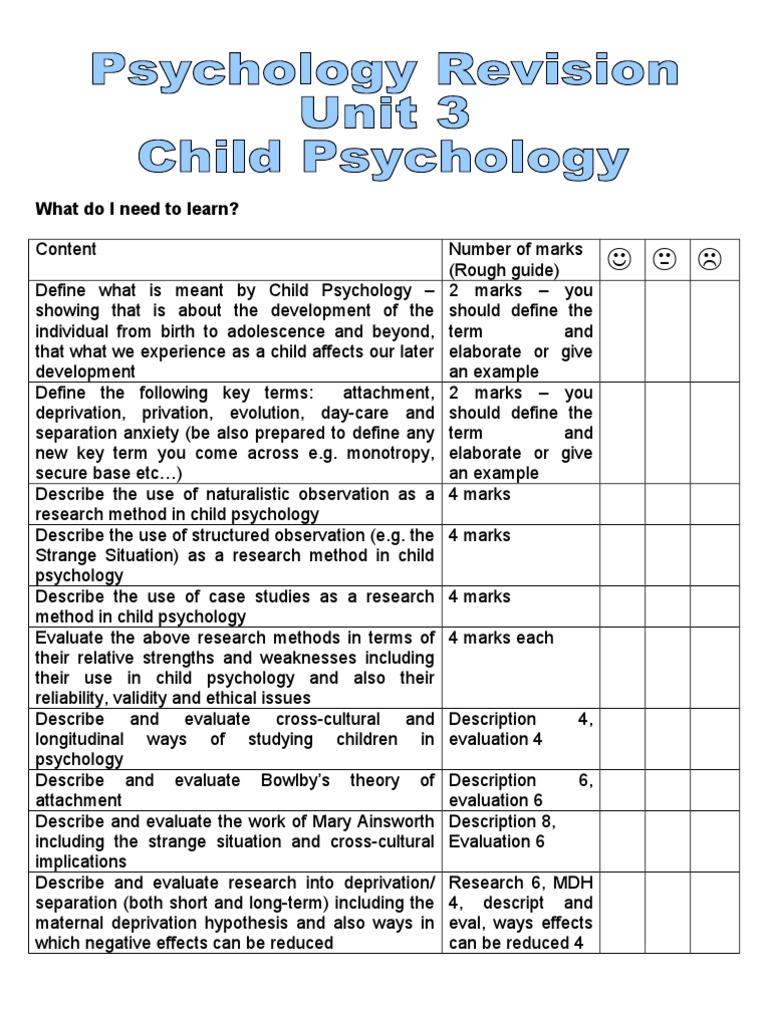 Essential Concepts in Child Psychology | PDF | Attachment Theory | Day Care