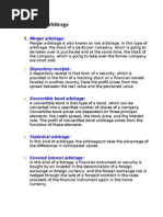 Types of Arbitrage