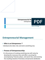 Entrepreneurial Management - 1