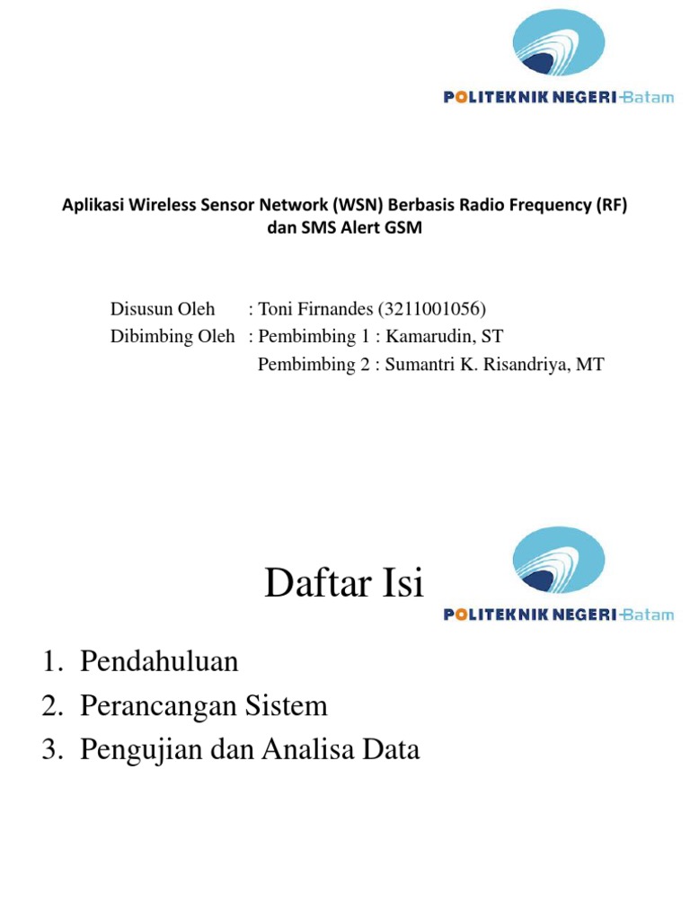 Aplikasi Wireless Sensor Network (WSN) Berbasis | PDF