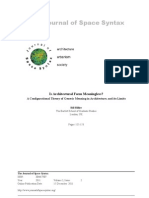 Is Architectural Form Meaningless? A Configurational Theory of Generic Meaning in Architecture