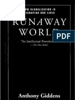 Anthony Giddens - Runaway World (Cap. 1, Routledge, New York, 2000)