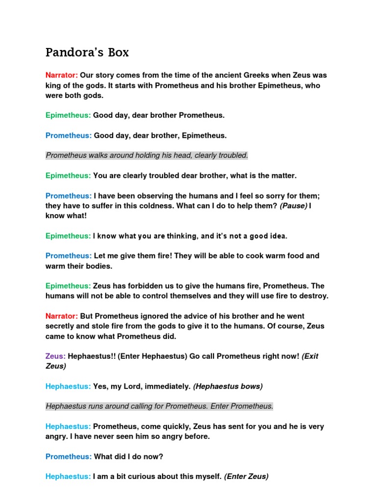 Pandora Dialogue | PDF | Prometheus | Aphrodite