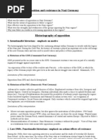 Opposition and Resistance