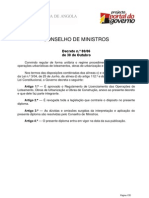 Decreto 80-06 (Angola) - Regulamento de Licenciamento das Operações de Loteamento, Obras de Urbanização e Obras de Construção