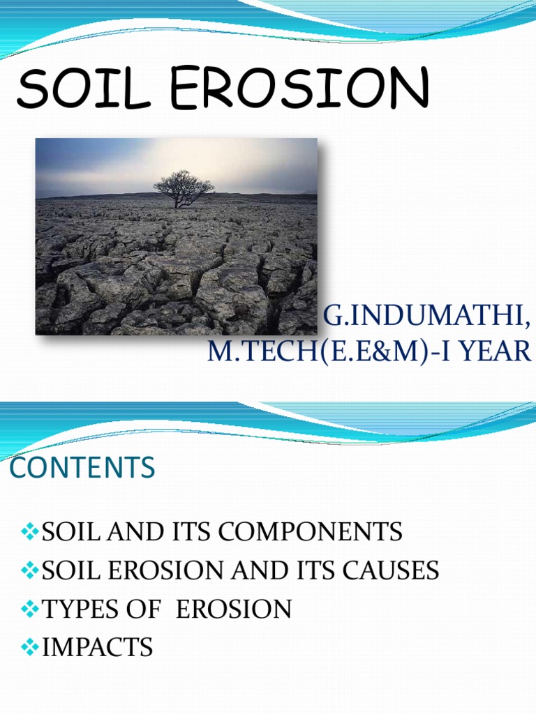 Soil Erosion and Its Effects | Download Free PDF | Erosion | Surface Runoff