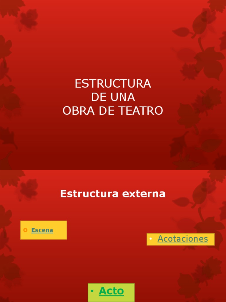 Estructura de Una Obra | PDF | Hora | Teatro