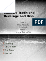 Sumatra Traditional Beverage and Dish