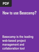 How to Use Basecamp? A sample tutorial